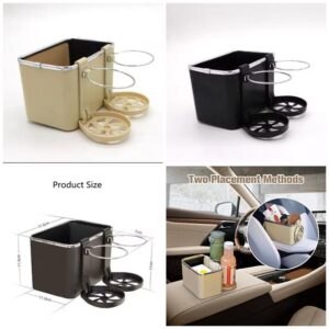 Universal Car Armrest Storage Box with Tissue Holder, Mobile Stand & 2 Foldable Cup Stands | Nairobi Kenya