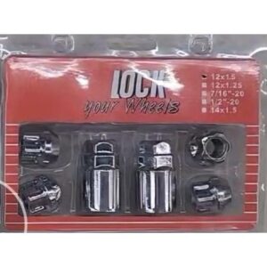 Nissan Wheel Lock Nuts Set – Anti-Theft Security Lug Nuts for Nissan Cars, SUVs & Pickups