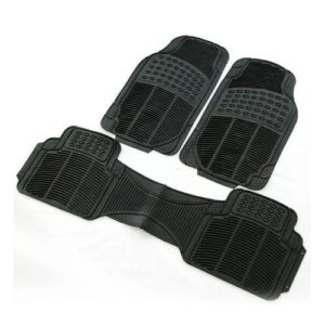 3 pcs conjoined car floor mats – all weather, non slip, waterproof full set for front and rear protection