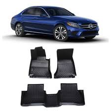 mercedes benz w205 tpe floor mats – premium 3d all weather protection
