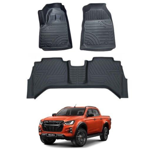 isuzu d max tpe floor mats 2018 2024 – premium all weather 3d protection