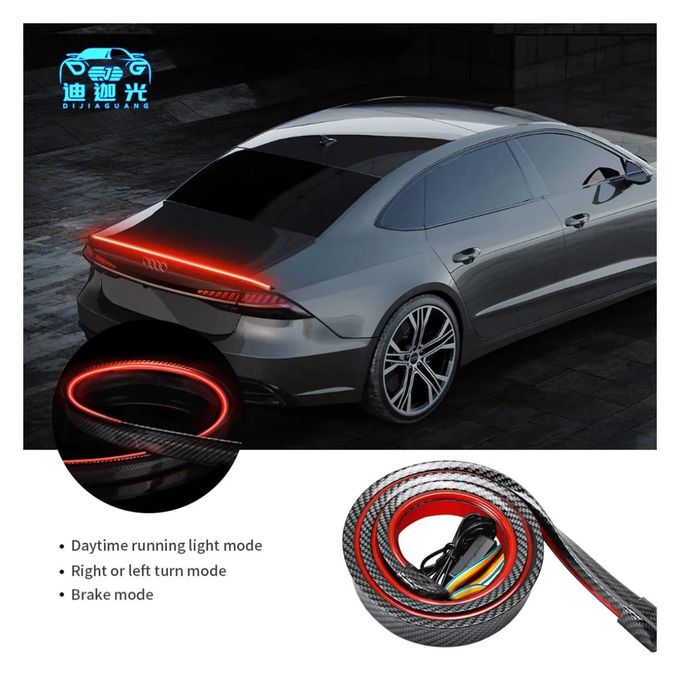 carbon fiber led rear spoiler – stylish car spoiler with integrated brake light