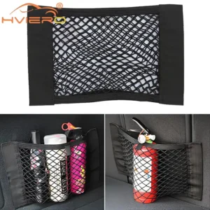 car net seat storage organiser – multi purpose mesh divider & storage pocket