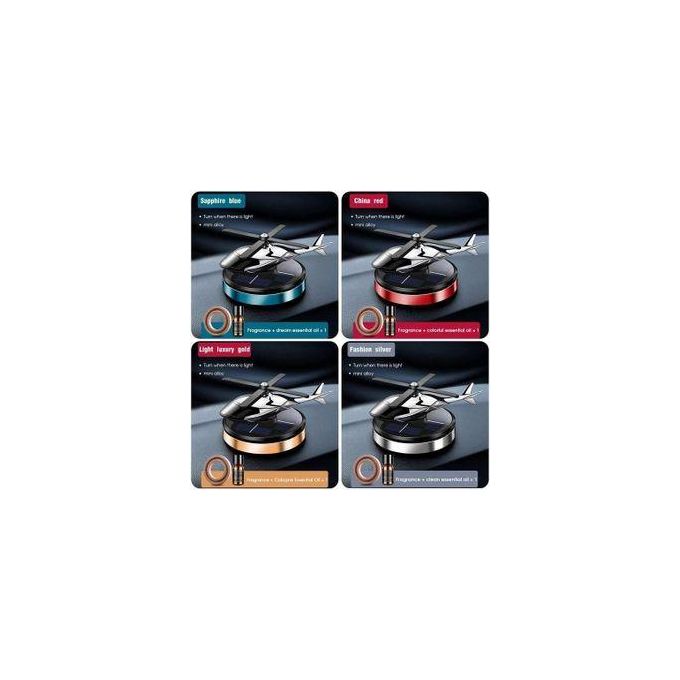 helicopter solar car perfume – automatic rotating solar freshener