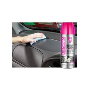 flamingo vanilla dashboard spray – interior dashboard cleaner & shine spray | long lasting vanilla fragrance