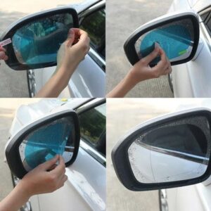 anti fog waterproof rearview mirror film – clear vision rain & mist protection