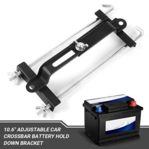 universal car battery hold down – adjustable battery bracket clamp for secure fitment in cars, suvs & trucks