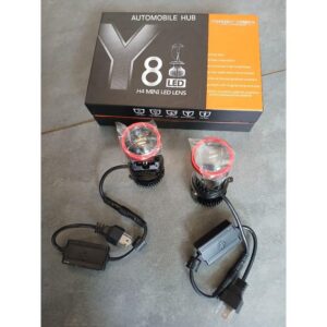 y8 h4 led headlight bulbs – super bright headlights | 6500k white light | plug & play