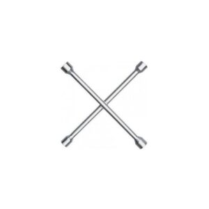 car cross wheel lug wrench /spanner – fits 17mm, 19mm, 21mm & 23mm nuts