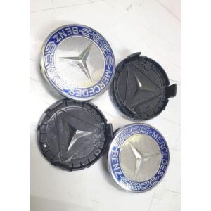 mercedes benz wheel center caps – premium alloy rim hub caps (set of 4)