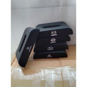 luxury branded dashboard tissue holder – premium leather car napkin box