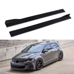 Universal Black Plain Side Skirts – Sleek Body Styling Upgrade | Nairobi, Kenya