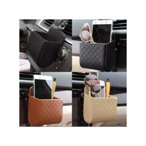 Universal Car Air Vent Storage Bag Organizer – Compact Dashboard Hanging Pouch