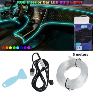 RGB Car Dashboard Interior LED Lights – Multicolor Ambient Lighting Kit for Cars in Nairobi, Kenya