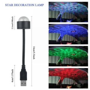 USB Roof Ambient Decoration Light – Multi-Color Interior Atmosphere Lamp for Home