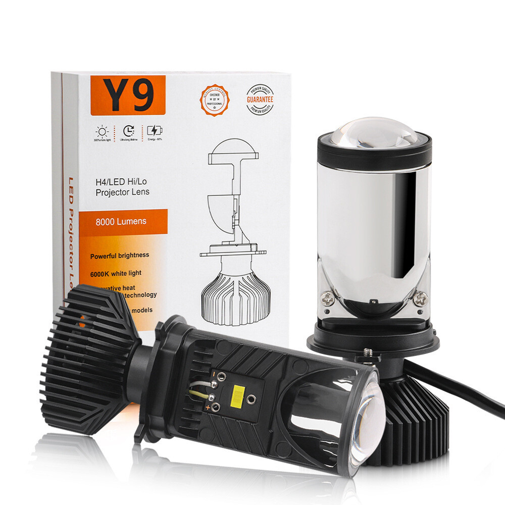 Y9 LED Headlight Projectors – Ultra Bright Bi-LED Lens Conversion Kit | Nairobi, Kenya