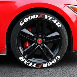 Good Year Car Tyre Sticker – White Letter Rubber Tire Decal Kit – Nairobi Kenya