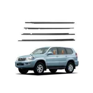 Toyota Land Cruiser Prado FJ120 Chrome Weather Strips – Door Chrome Trim for 2003–2009 Prado 120 Series