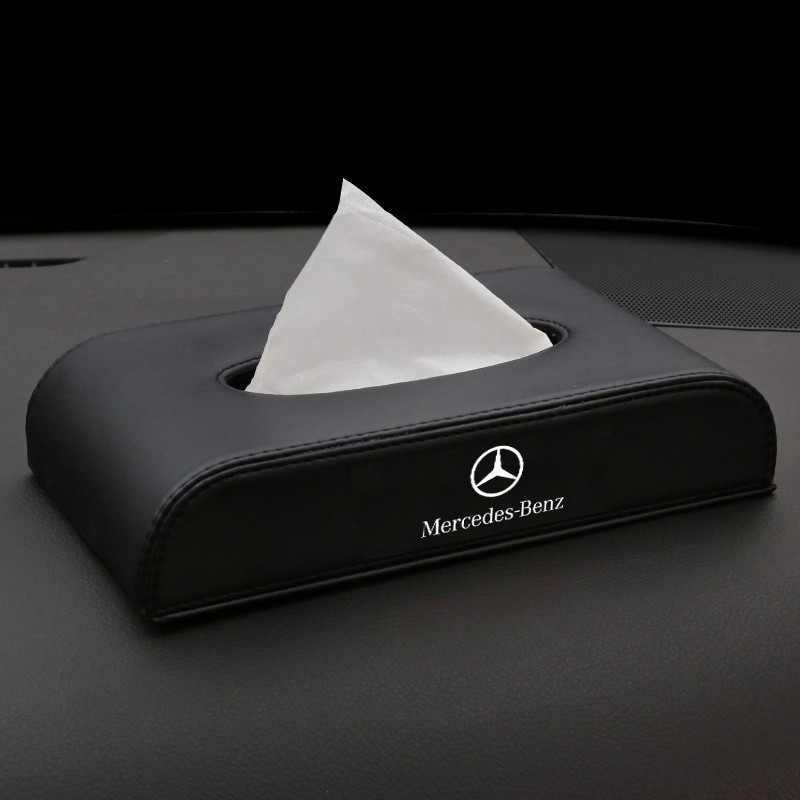 Mercedes Branded Dashboard Tissue Holder – Car Interior Organizer