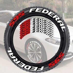 595 FEDERAL Tyre Car Sticker – Durable Vehicle Decal (Nairobi, Kenya)