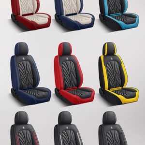 PU Leather Car Seat Covers Full Set – Waterproof Luxury Interior Protection Nairobi Kenya