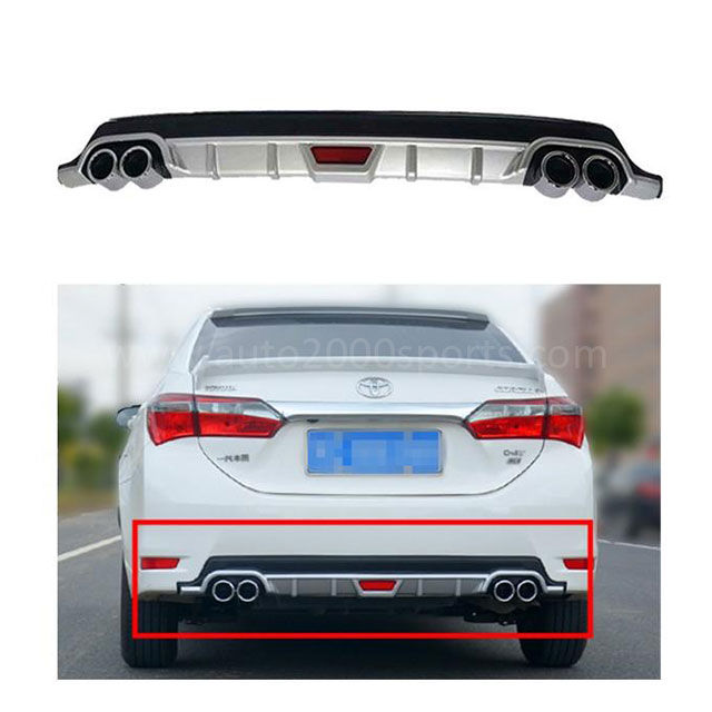 Sport Style Car Rear Diffuser – Aerodynamic Rear Bumper Diffuser Lip Spoiler