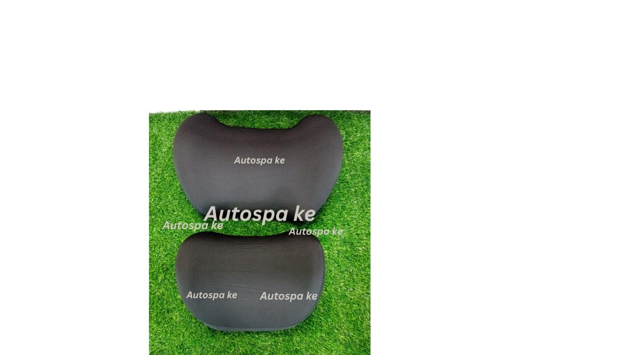 2PCS Car Lumbar Support and Neck Rest Cushion Set – Ergonomic Back and Headrest Pillows